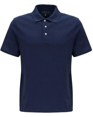 A.P.C. Poloshirt mit Logo - Blau