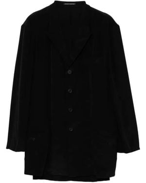 Yohji Yamamoto Single-Breasted Blazer - Black
