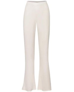 Baobab Lorenza High-Rise Flared Pants - White