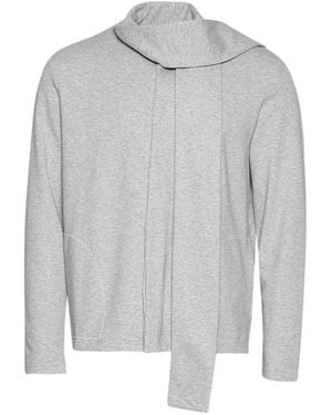 MM6 by Maison Margiela Collar Long-Sleeves Jumper - Grey
