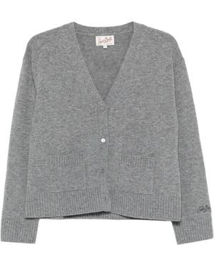 MC2 Saint Barth Madie Cardigan Mit V-Ausschnitt - Grau
