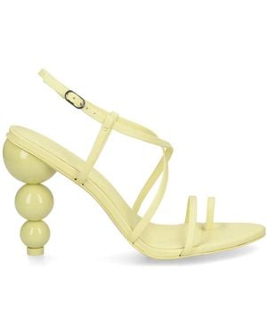 Cult Gaia Robyn 95Mm Sculptural-Heel Sandals - Metallic