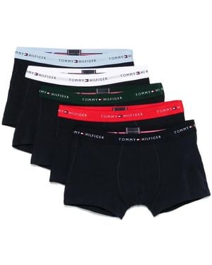 Tommy Hilfiger Logo-Waistband Boxers (Pack Of Five) - Red