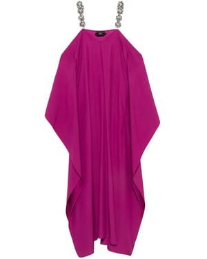 Taller Marmo Crystal-Embellished Cold-Shoulder Dress - Pink
