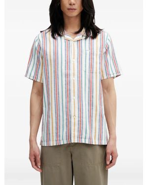 Barbour Camicia Waterbay A Maniche Corte - Bianco