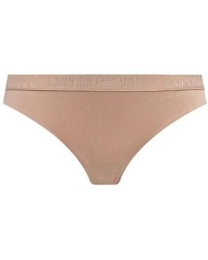 ARMANI EXCHANGE Twee Slips Met Logoband - Naturel