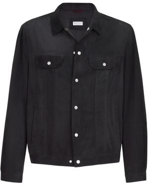 Brunello Cucinelli Sobrecamisa Con Cuatro Bolsillos - Negro