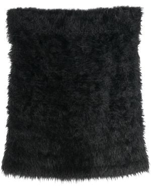 Martine Rose Hairy Brushed Miniskirt - Black