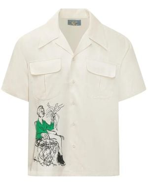 Kidsuper Graphic Pocket Shirt - White