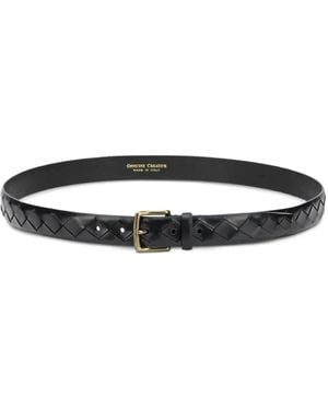 Officine Creative Woven Leather Belt - White