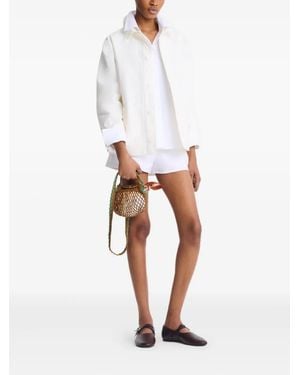 Longchamp Bolso Le Pilage Mini- De Malla - Blanco