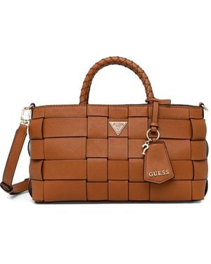 Guess Gewebte Umhängetasche - Braun