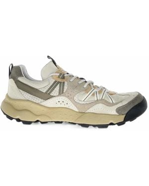 Flower Mountain Back Country Uni 2 Paneled Vibram-Sole Sneakers - White