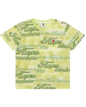Aape By A Bathing Ape Print Patch T-Shirt - Green