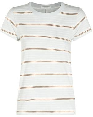Rag & Bone Horizontal-Stripe T-Shirt - White