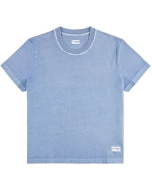 Fay Archive Logo-Patch T-Shirt - Blue