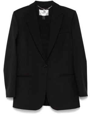 Nissa Single-Breasted Blazer - Black