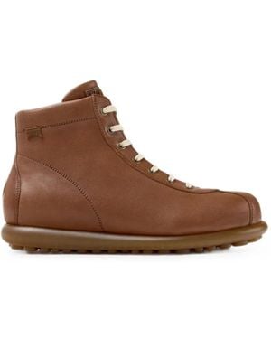 Camper Pelotas Ariel Leather Ankle Boots - Brown