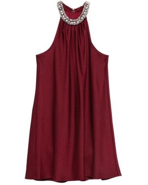 Jonathan Simkhai Hadleigh Embellished-Detail Mini Dress - Red