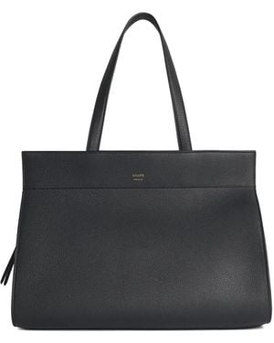 KHAITE Double-Handle Shoulder Bag - Black