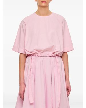 Casey Casey Drawstring-Hem Blouse - Pink