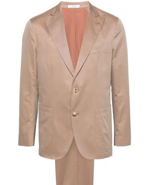 Boglioli Single-Breasted Cotton Suit - Natural