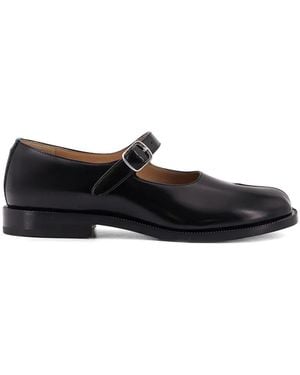 Maison Margiela Tabi Buckle-Strap Ballet Flats - White