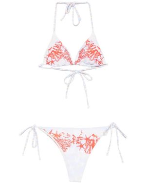 Mazzei Graphic-Print Bikini - Pink