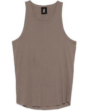 Thom Krom Stretch-Cotton Tank Top - Brown