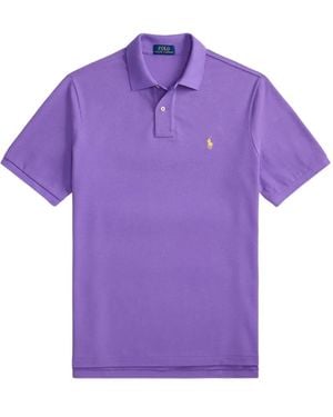 Polo Ralph Lauren Polo Pony-Embroidered Polo Shirt - Purple