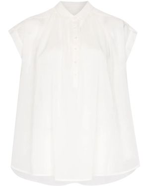 Nili Lotan Pleated Sleeveless Shirt - White