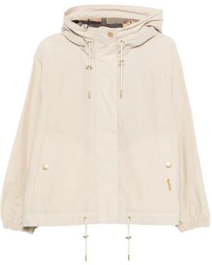 Barbour Zip-Up Hooded Jacket - Natural