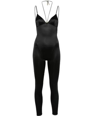 Maison Close オープンバック ストラップ ジャンプスーツ - ブラック