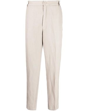ARMANI EXCHANGE Tapered High-Waist Trousers - Natural