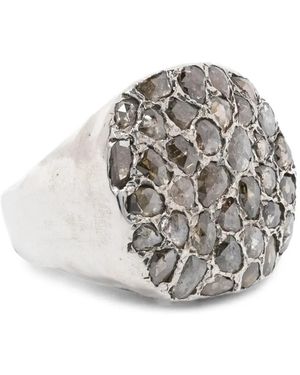 Rosa Maria Anillo Con Diamantes - Blanco