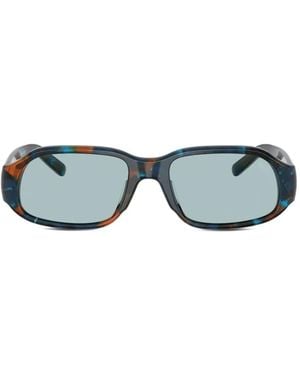 DIESEL Lunettes De Soleil Rectangulaires À Effet Écailles De Tortue - Blue