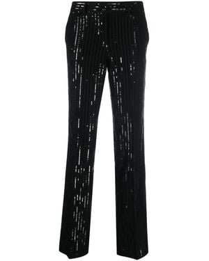 MICHAEL Michael Kors スパンコール ハイウエストパンツ - ブラック