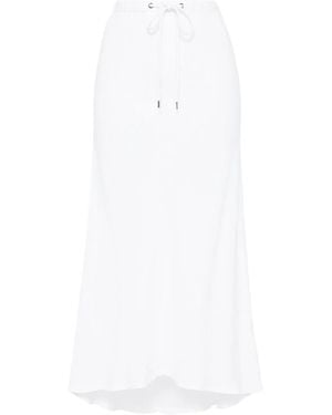 James Perse Linen Midi Skirt - White
