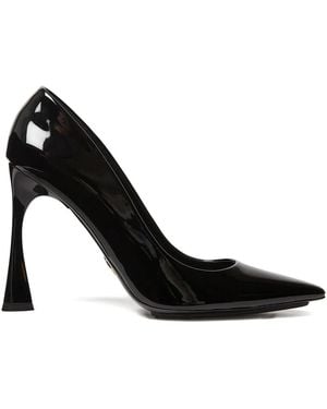Stella McCartney 103Mm Elsa Patent Pointed-Toe Heeled Court Shoes - Black