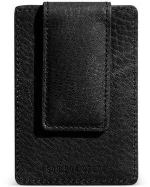 Shinola Magnetic Money Clip Card Wallet - Black