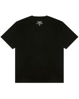 Aape By A Bathing Ape T-Shirt mit grafischem Print - Schwarz
