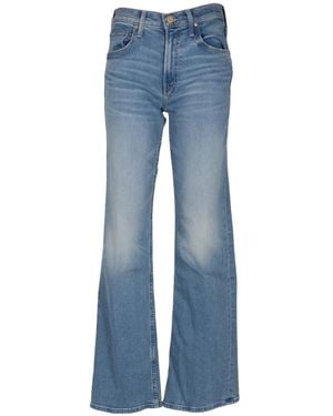 Mother The Bookie Sneak Flared Jeans - Blue
