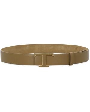 Tod's T-Logo Belt - Natural