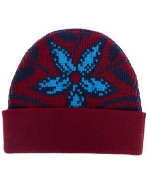 Etro Floral-Pattern Beanie - Red