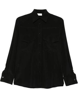 Mazzarelli Patch-Pocket Shirt - Black