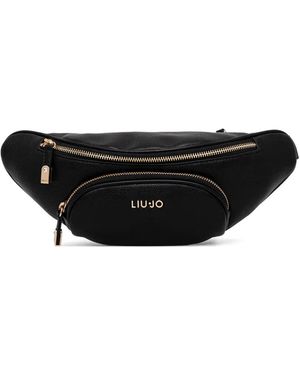 Liu Jo Logo-Detail Zip Belt Bag - Black