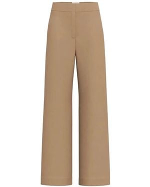 Marella Hight-Waisted Trousers - Natural