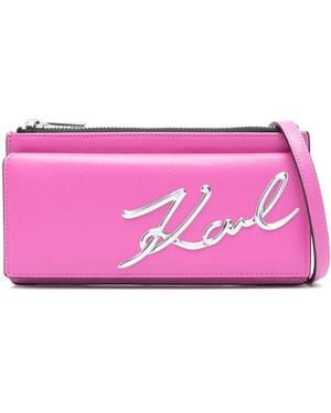 Karl Lagerfeld Borsa A Tracolla K/Signature - Rosa