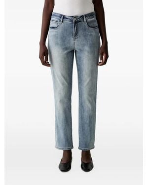 Joseph Ribkoff Faded Straight-Leg Jeans - Blue