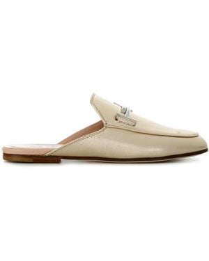 Tod's Double T Mules - White